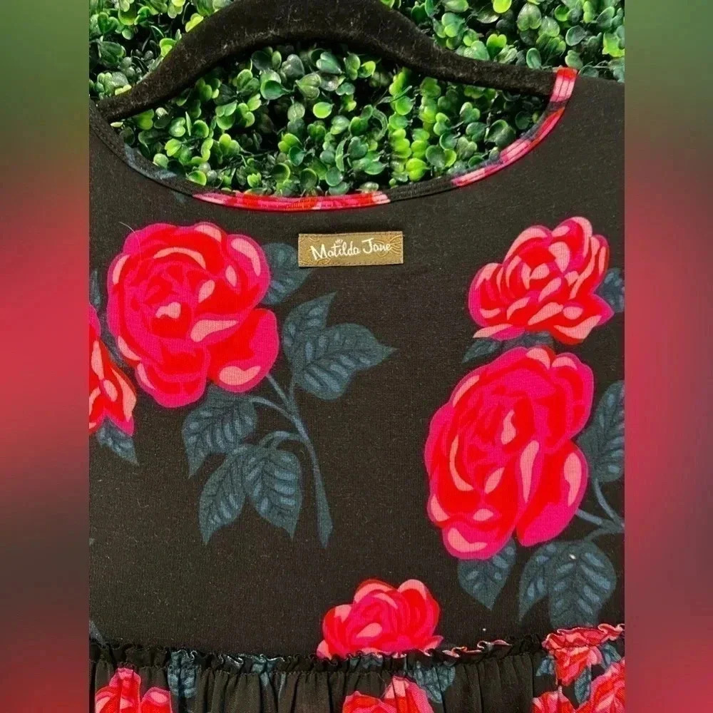 Matilda Jane Winter Blooms Tunic with Roses - size Small - Picture 6 of 7
